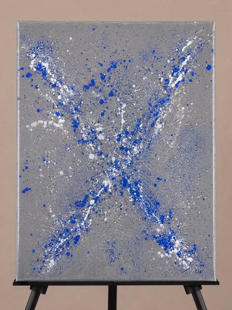 Cosmic X: Azure Storm – Vehicle Splatter Portrait