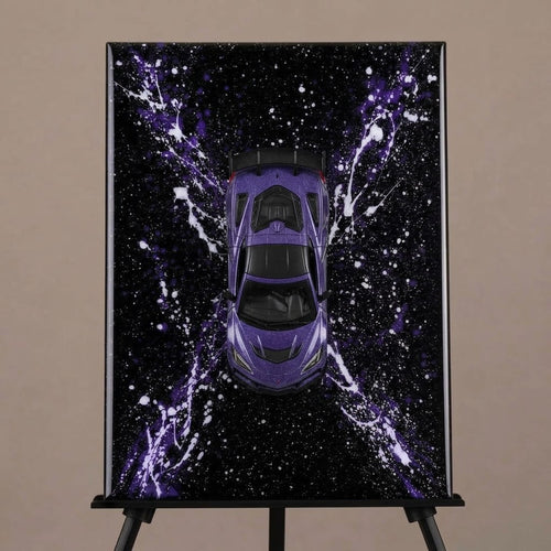Cosmic X: Violet Eclipse – Vehicle Splatter Portrait