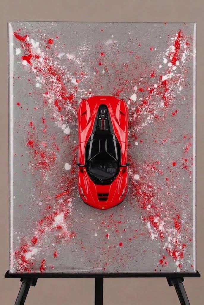 Cosmic X: Scarlet Rush – Vehicle Splatter Portrait