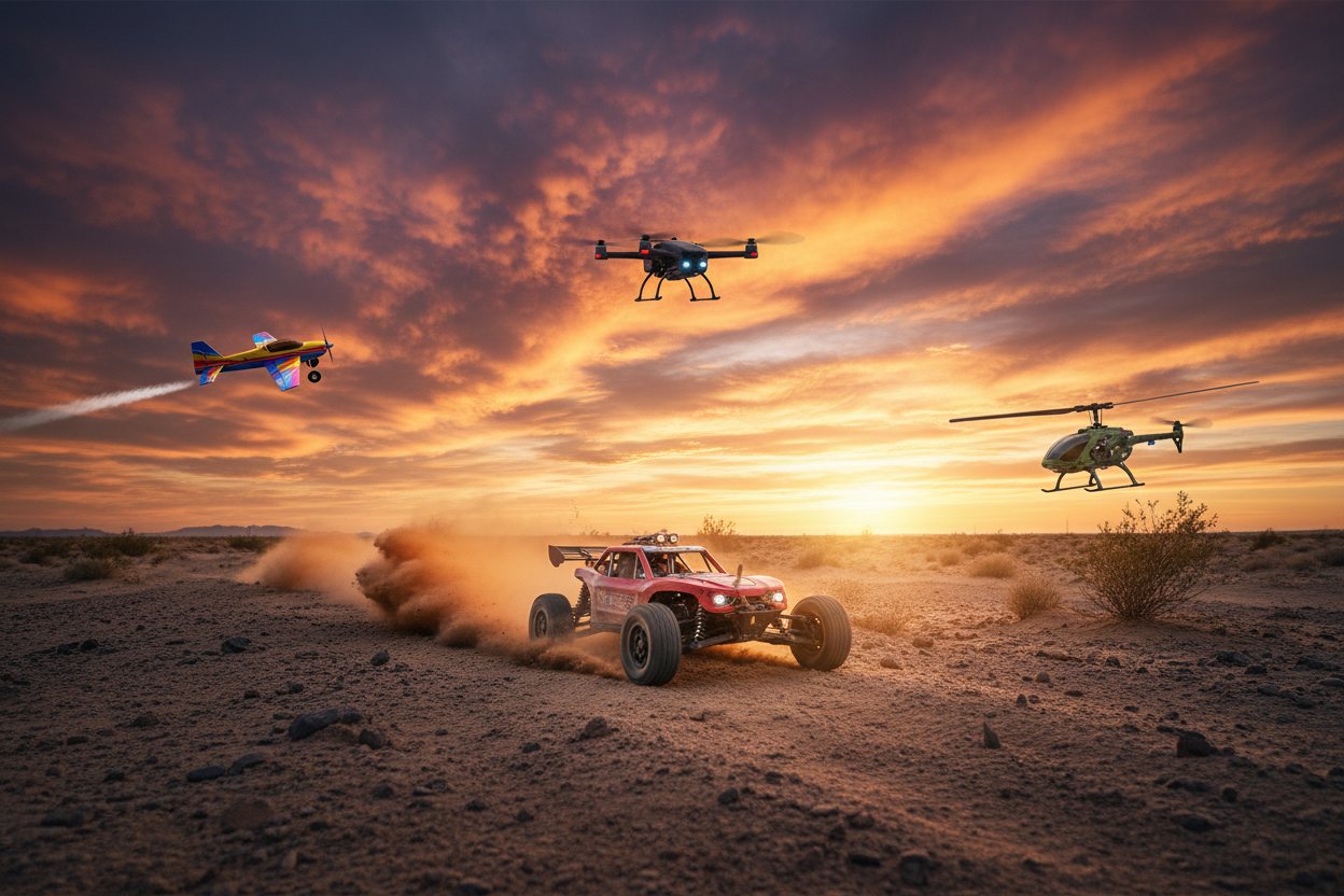 RC Vehicles Desert Action Shot